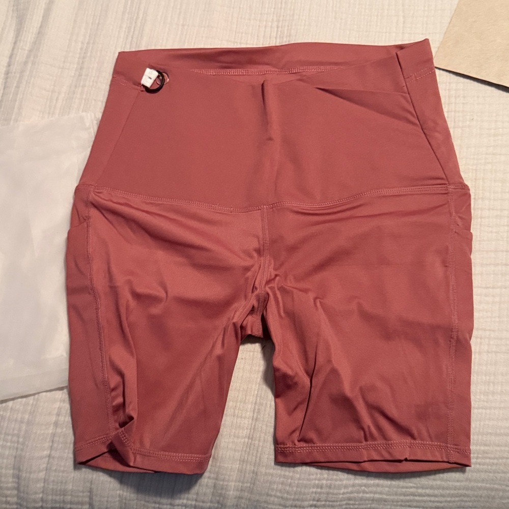 Maternity Biker Shorts Over The Belly